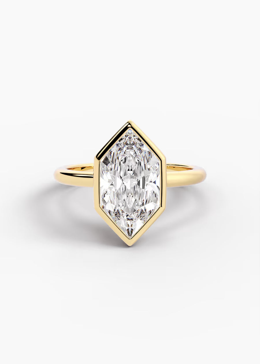 YG: The Silhouette · Dutch Marquise Brilliant — yellow gold view 1