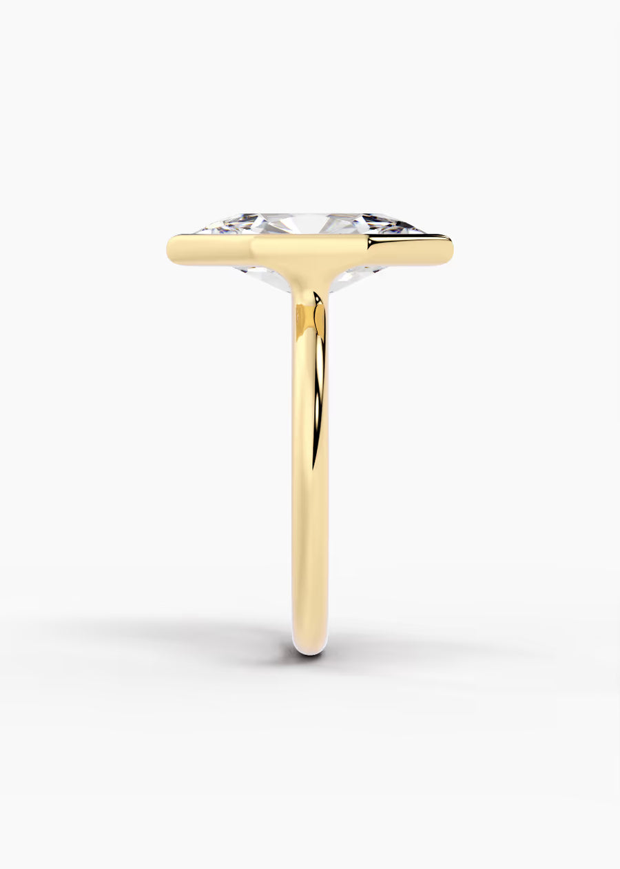 YG: The Silhouette · Dutch Marquise Brilliant — yellow gold view 3