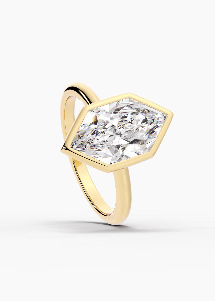 YG: The Silhouette · Dutch Marquise Brilliant — yellow gold view 4
