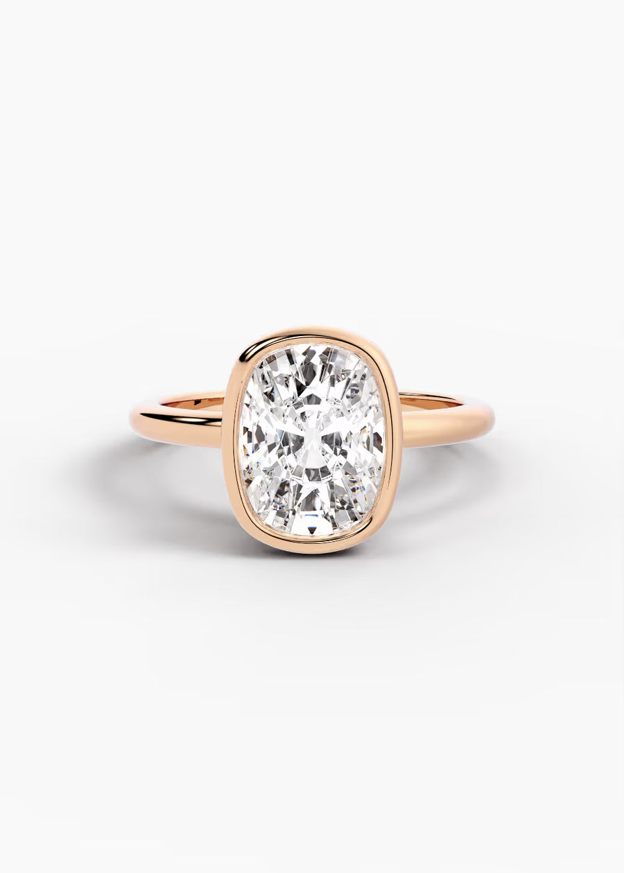 RG: The Silhouette · Elongated Cushion — rose gold view 1