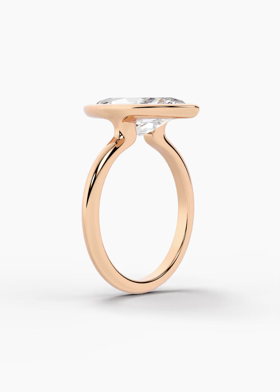 RG: The Silhouette · Marquise — rose gold view 2