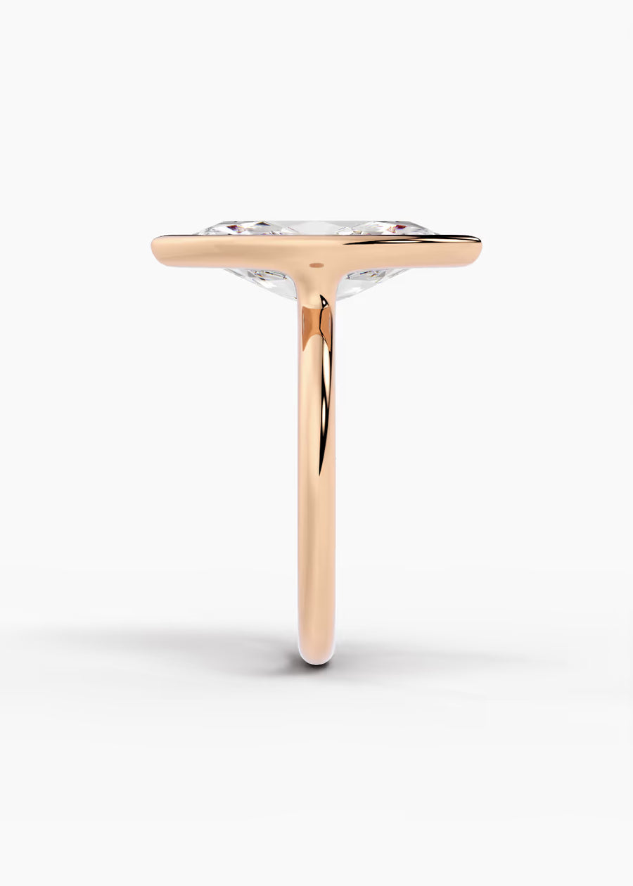 RG: The Silhouette · Marquise — rose gold view 3