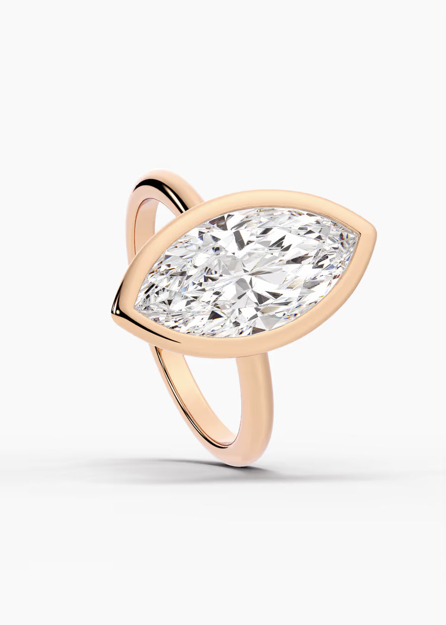 RG: The Silhouette · Marquise — rose gold view 4