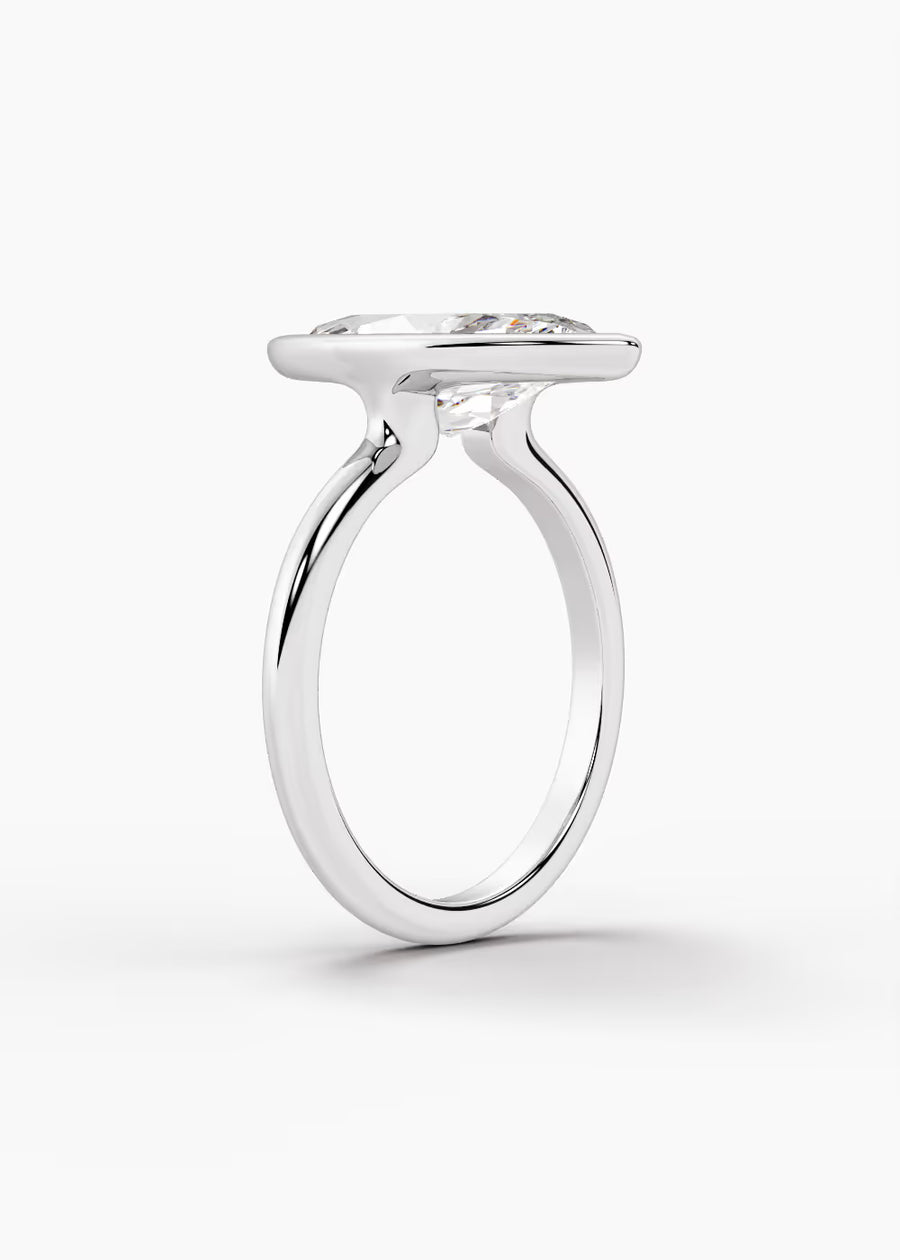 WG: The Silhouette · Marquise — white gold view 2