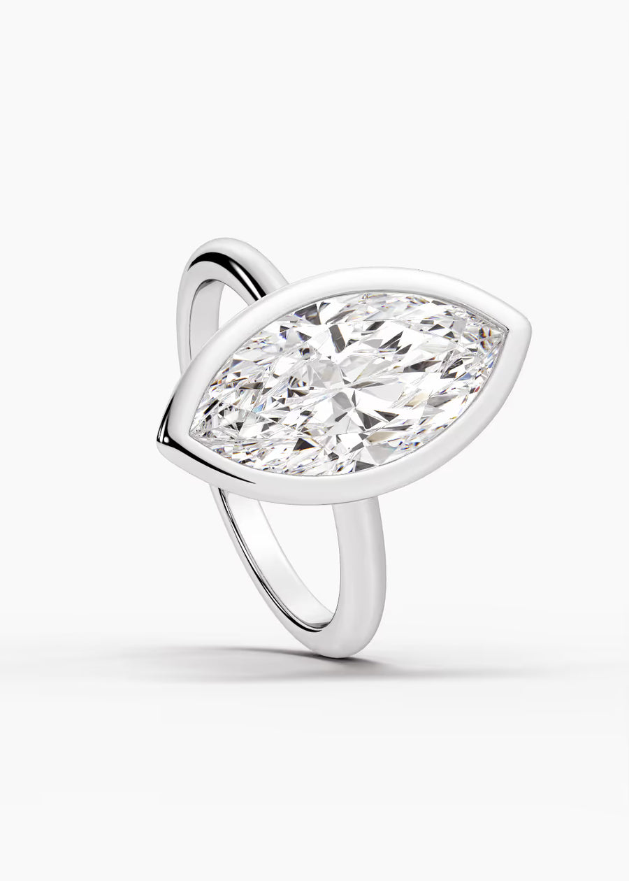 WG: The Silhouette · Marquise — white gold view 4
