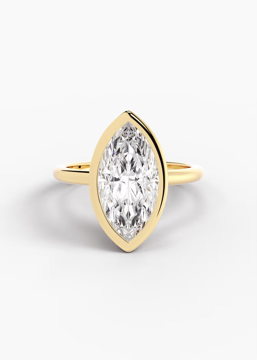 YG: The Silhouette · Marquise — yellow gold view 1