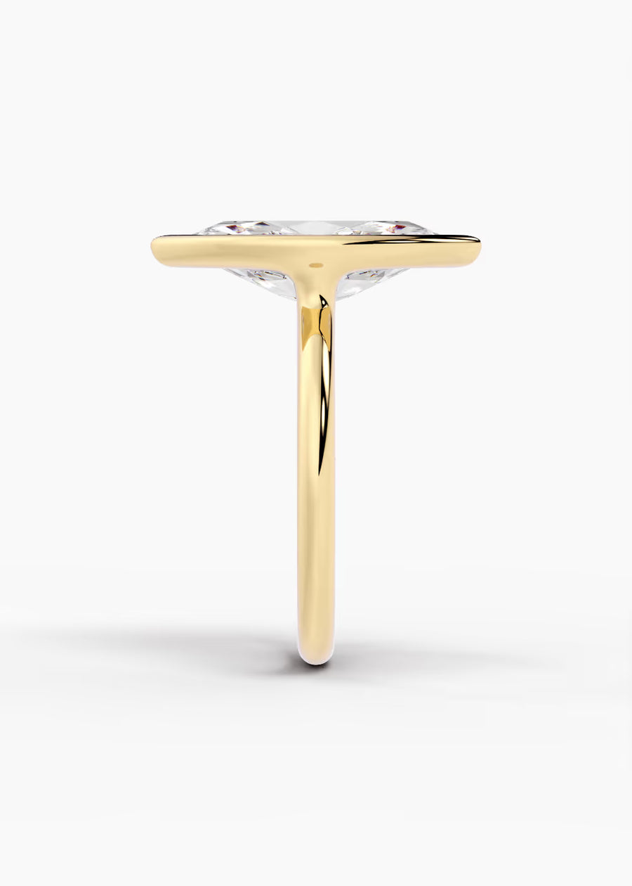 YG: The Silhouette · Marquise — yellow gold view 3