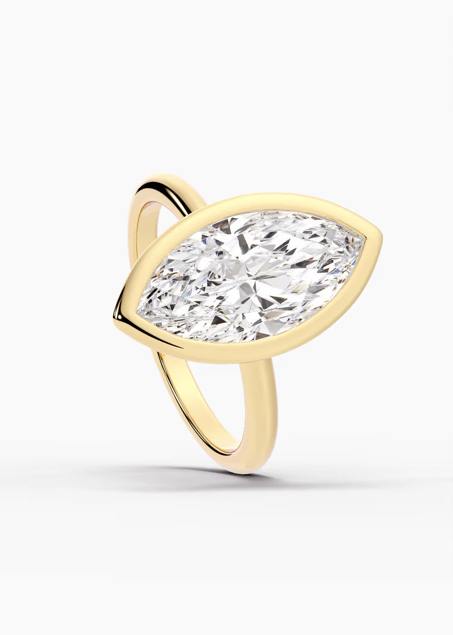 YG: The Silhouette · Marquise — yellow gold view 4