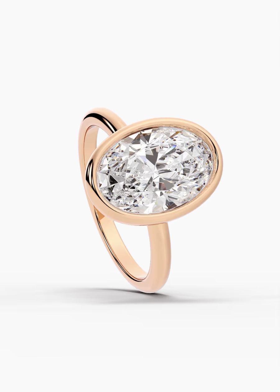 RG: The Silhouette · Oval — rose gold view 4