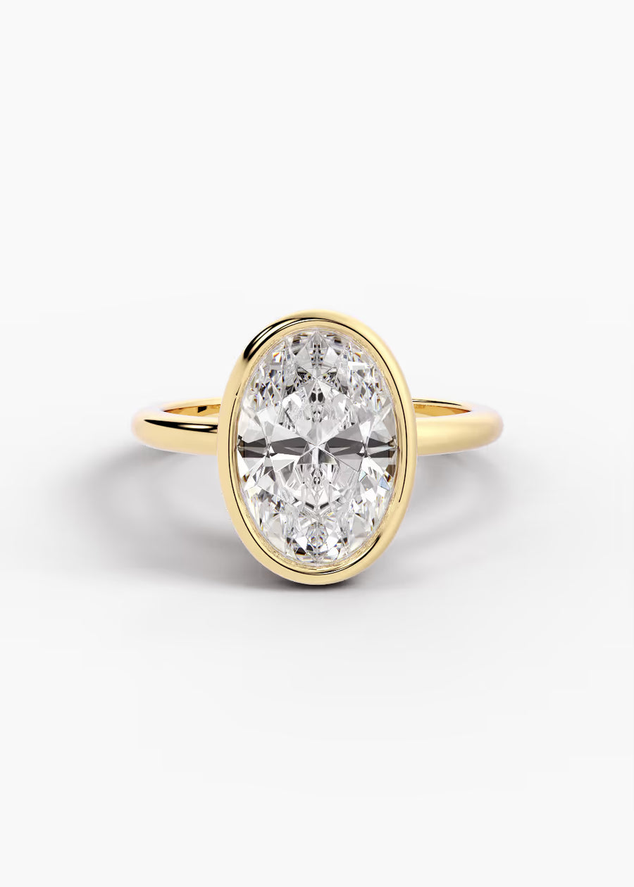 YG: The Silhouette · Oval — yellow gold view 1