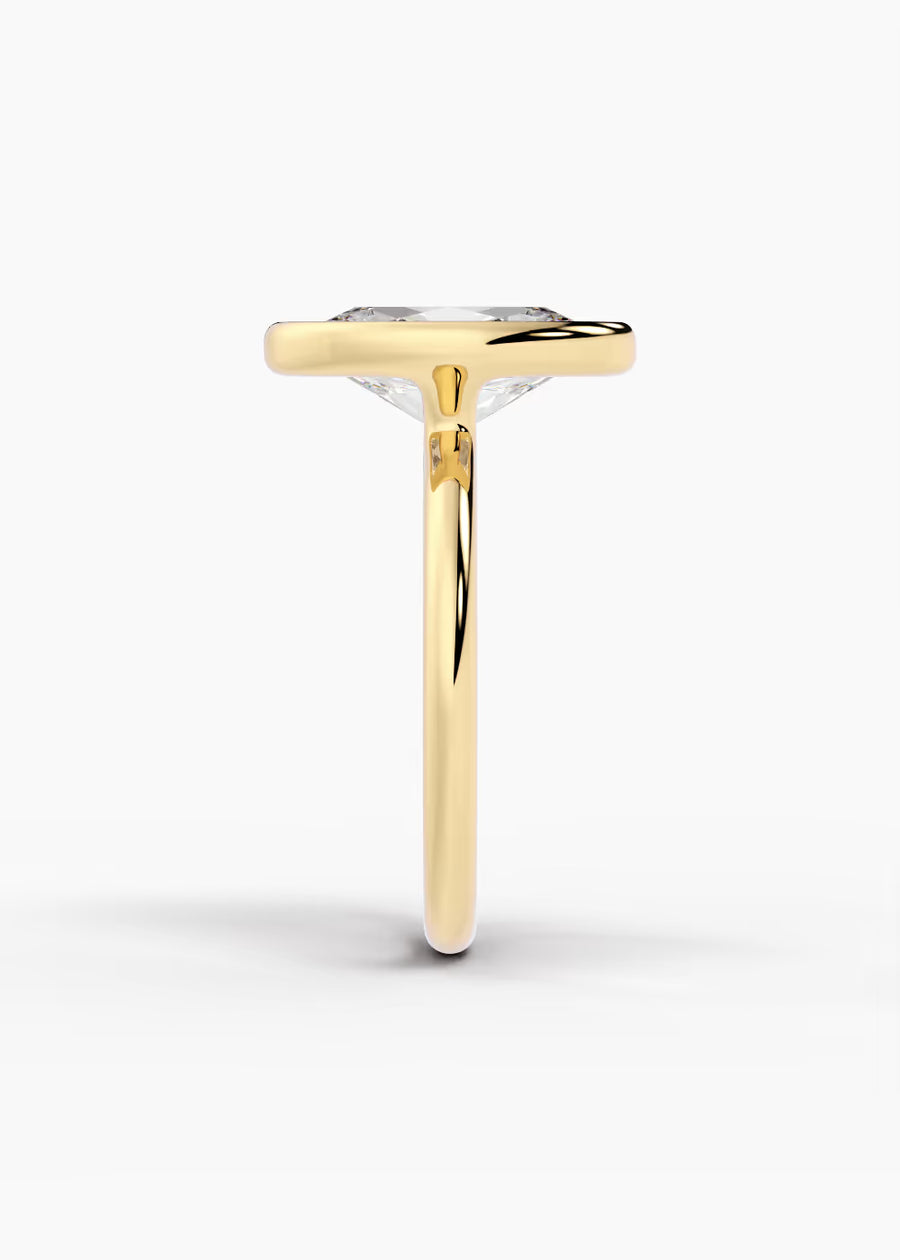 YG: The Silhouette · Oval — yellow gold view 3