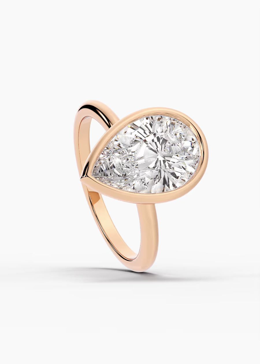 RG: The Silhouette · Pear — rose gold view 4
