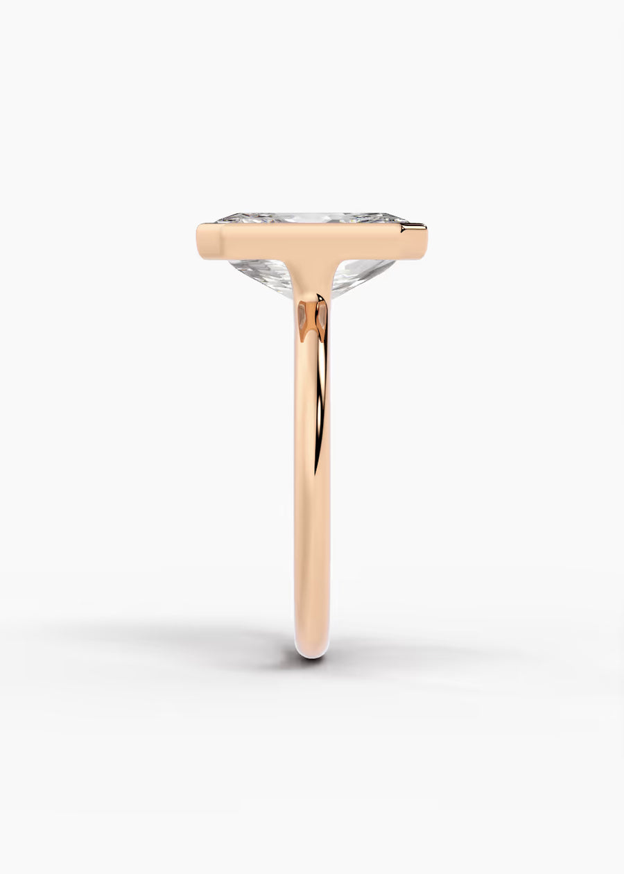 RG: The Silhouette · Radiant — rose gold view 3