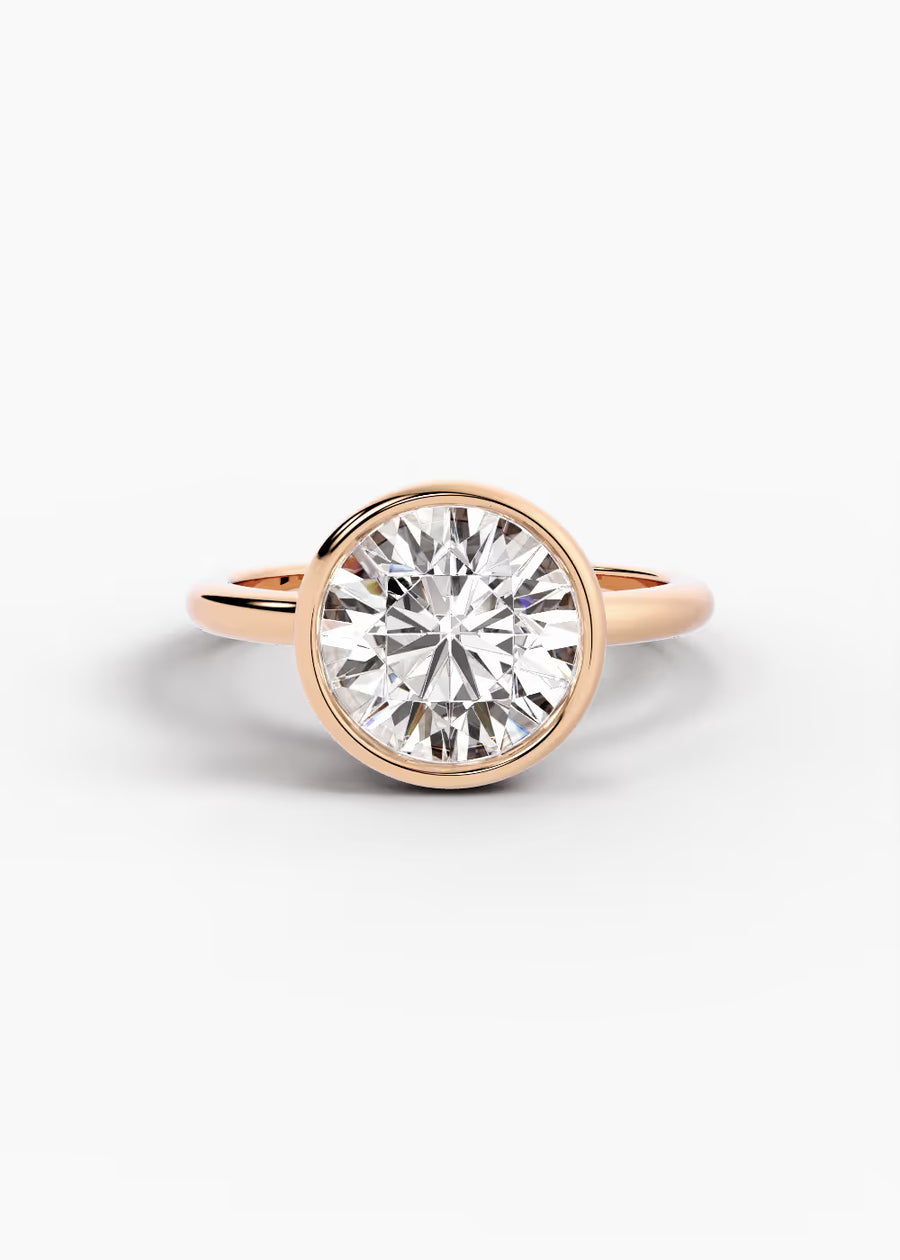 RG: The Silhouette · Round — rose gold view 1