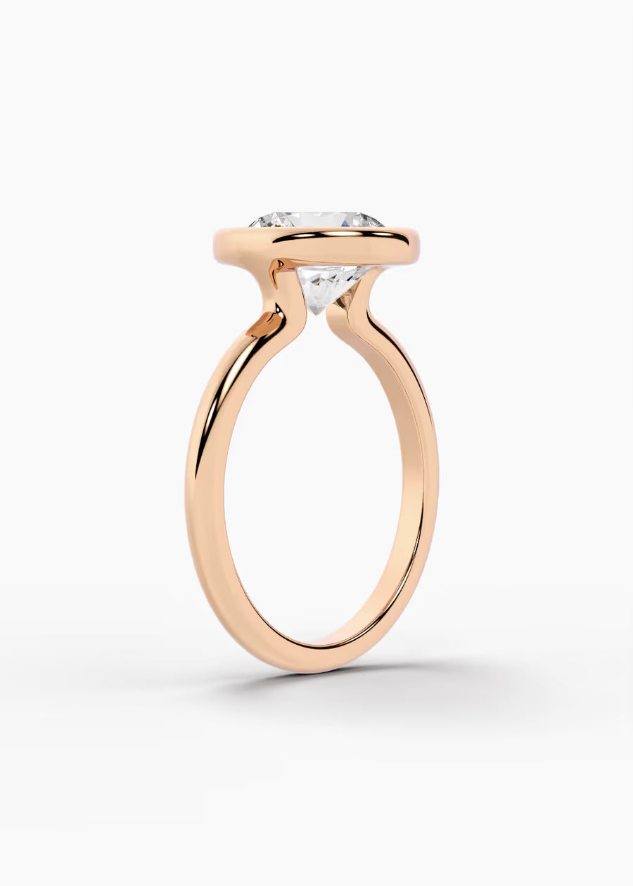 RG: The Silhouette · Round — rose gold view 2
