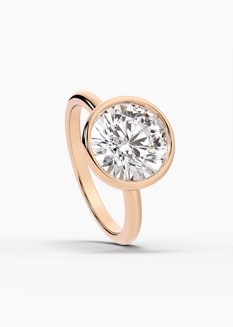 RG: The Silhouette · Round — rose gold view 4