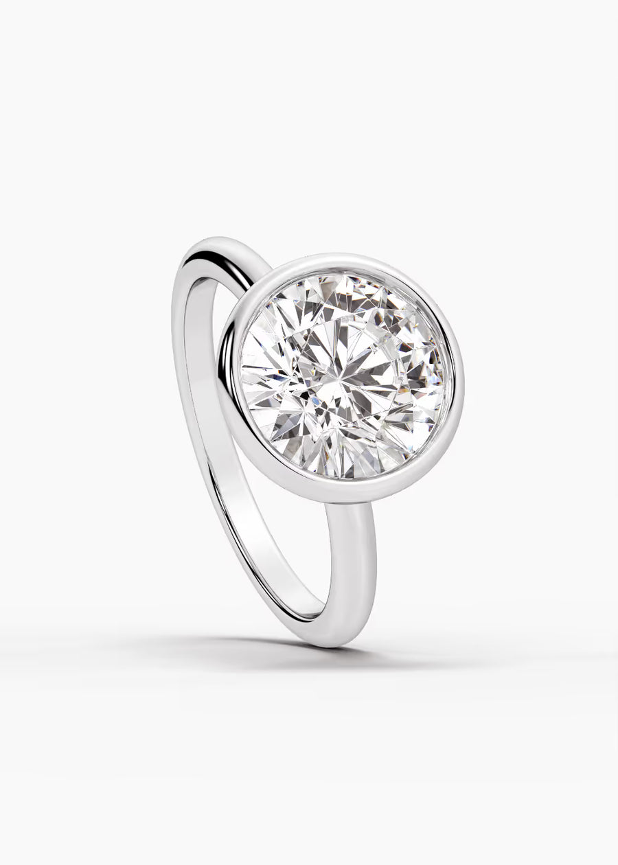 WG: The Silhouette · Round — white gold view 4