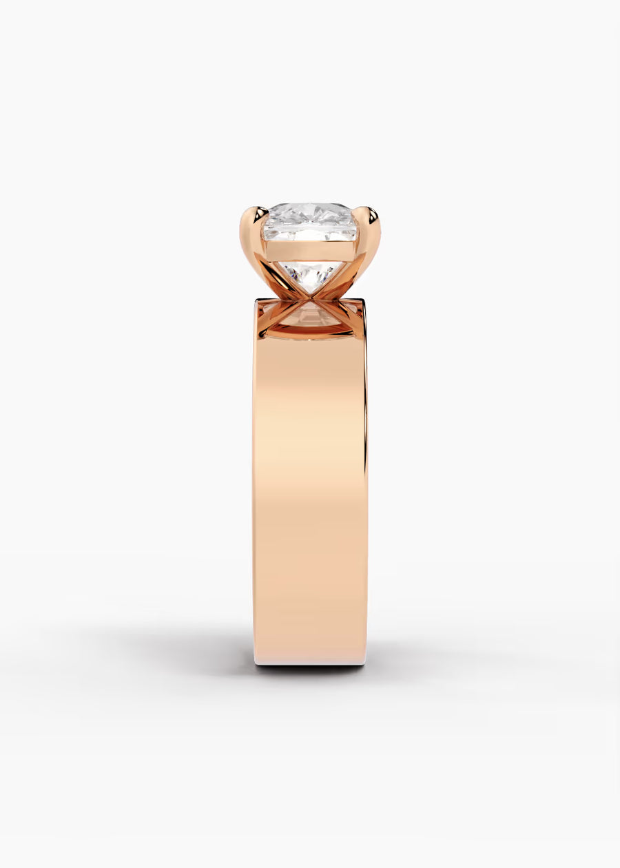 RG: The Vector · Elongated Cushion — rose gold view 3