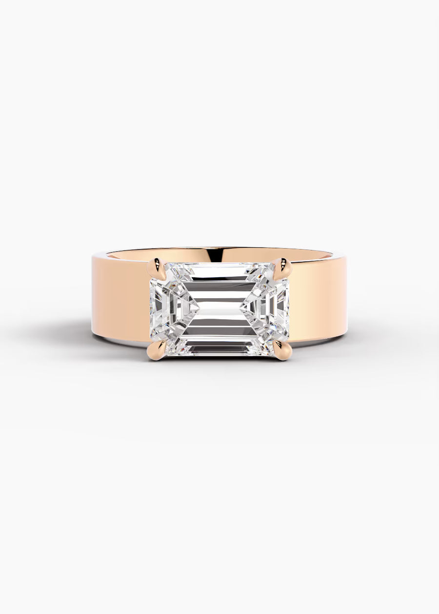 RG: The Vector · Emerald — rose gold view 1