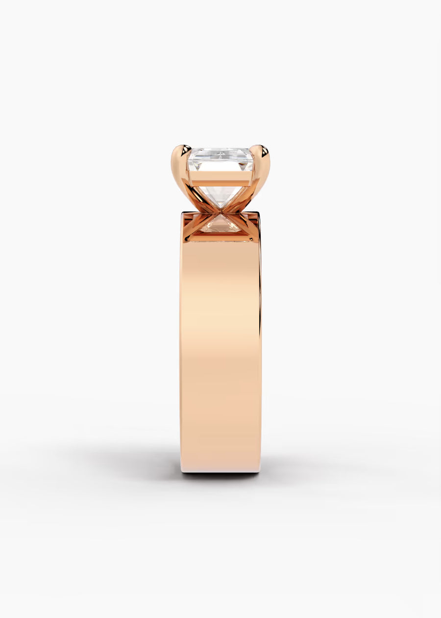 RG: The Vector · Emerald — rose gold view 3
