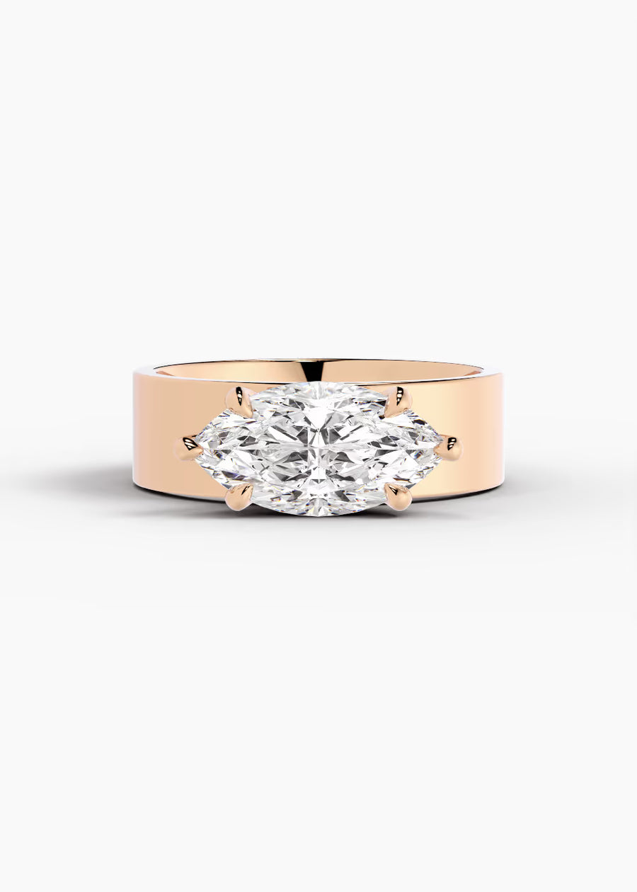 RG: The Vector · Marquise — rose gold view 1