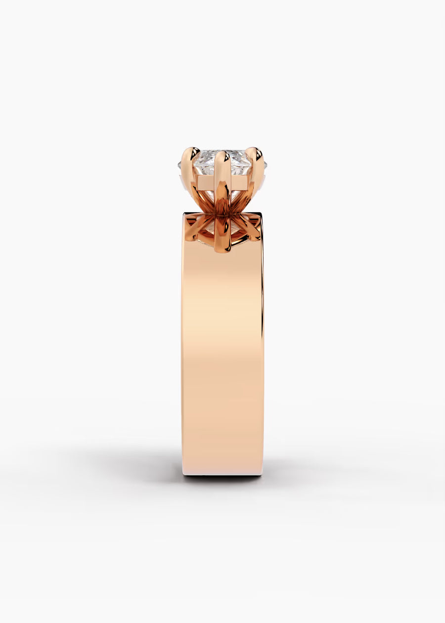RG: The Vector · Marquise — rose gold view 3