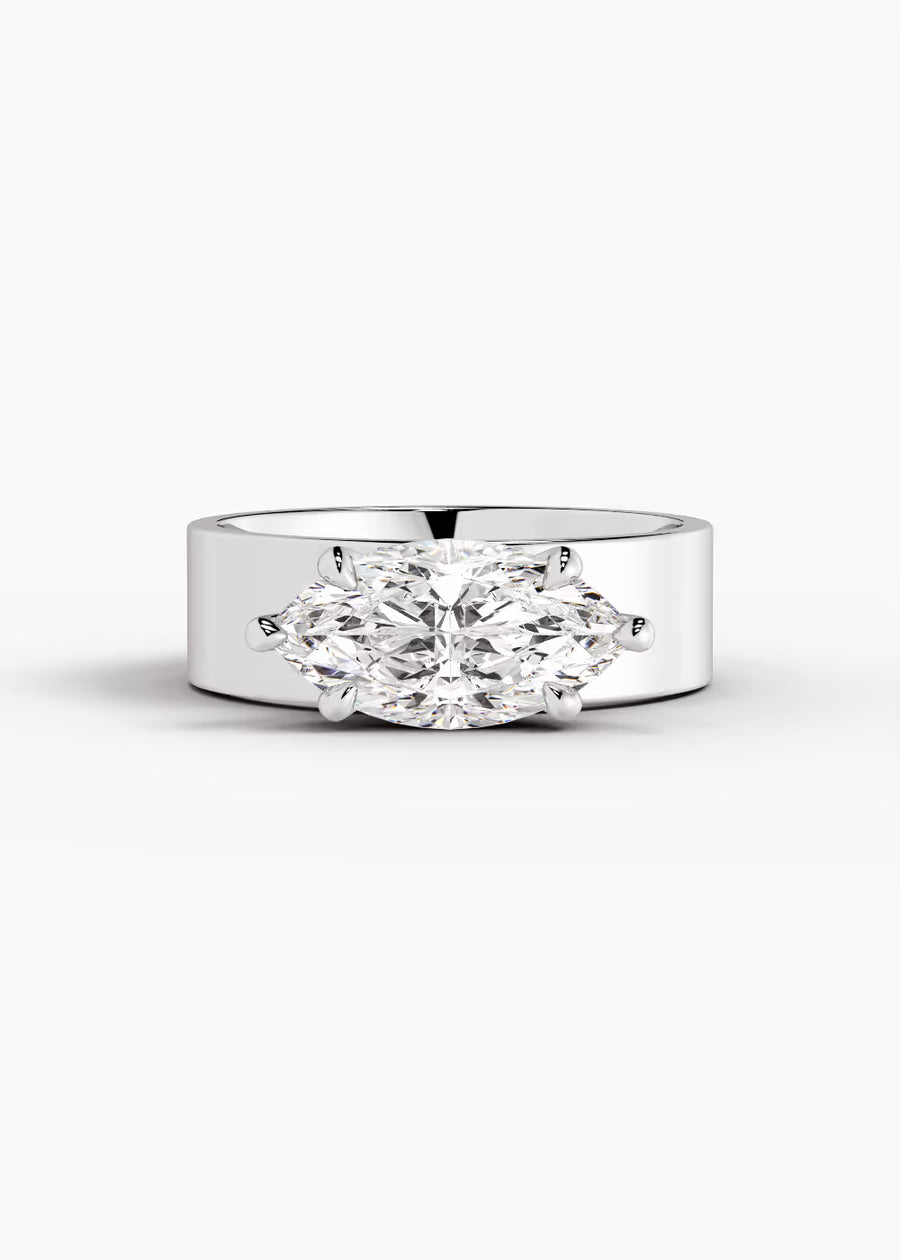 WG: The Vector · Marquise — white gold view 1