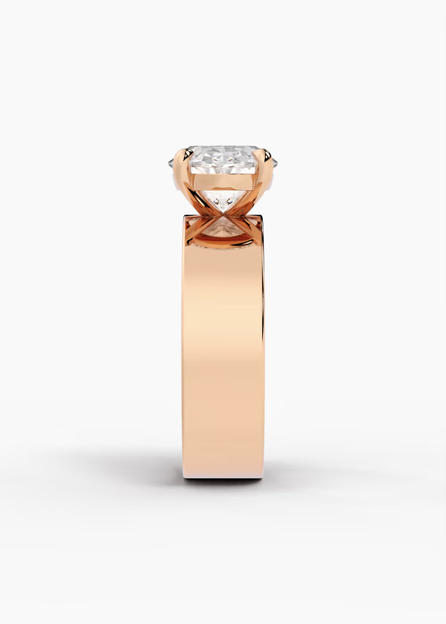 RG: The Vector · Oval — rose gold view 3