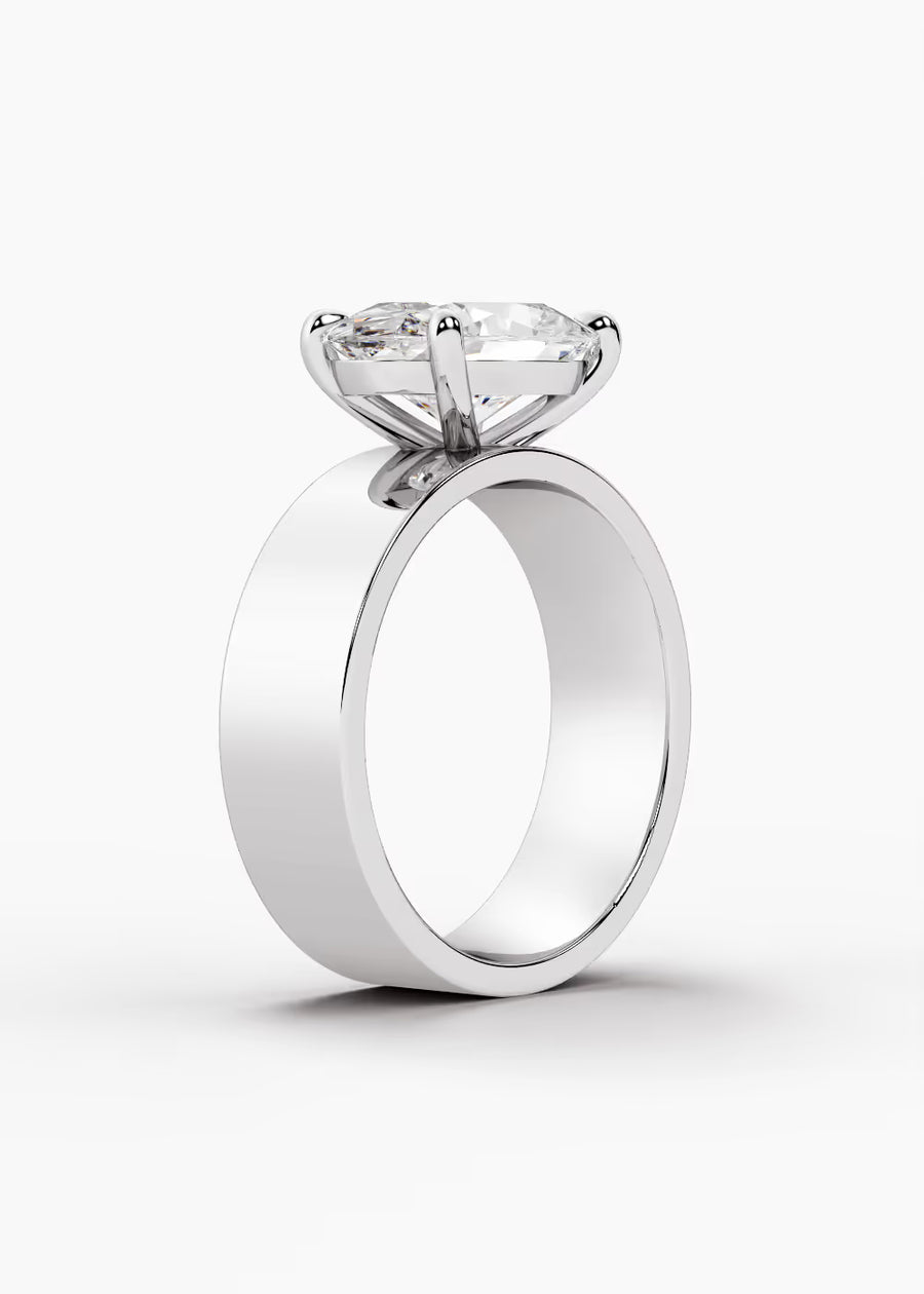 WG: The Vector · Oval — white gold view 2
