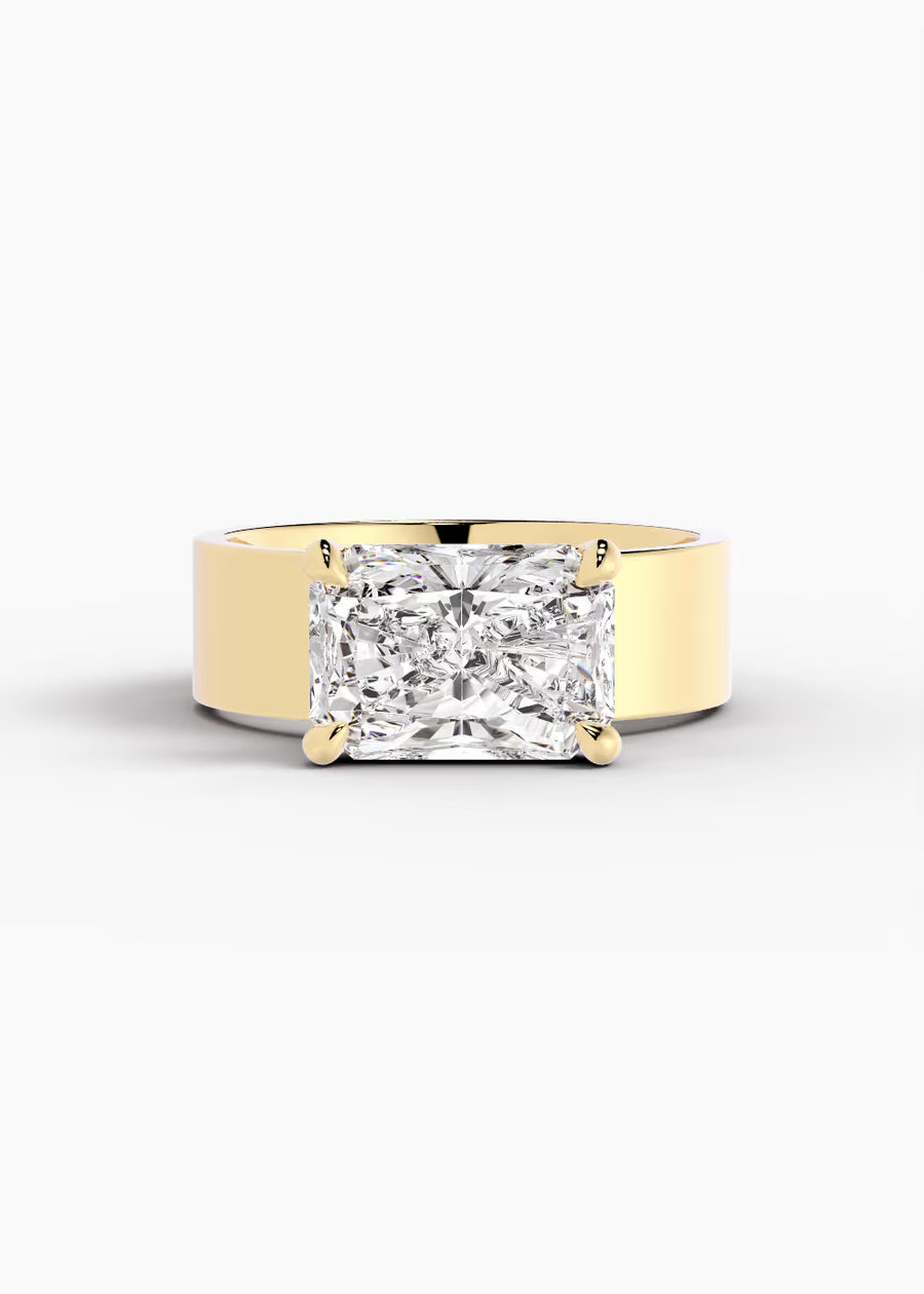 YG: The Vector · Radiant — yellow gold view 1