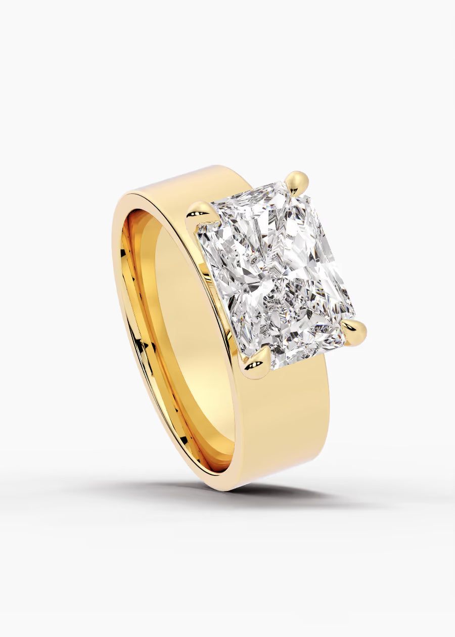 YG: The Vector · Radiant — yellow gold view 4