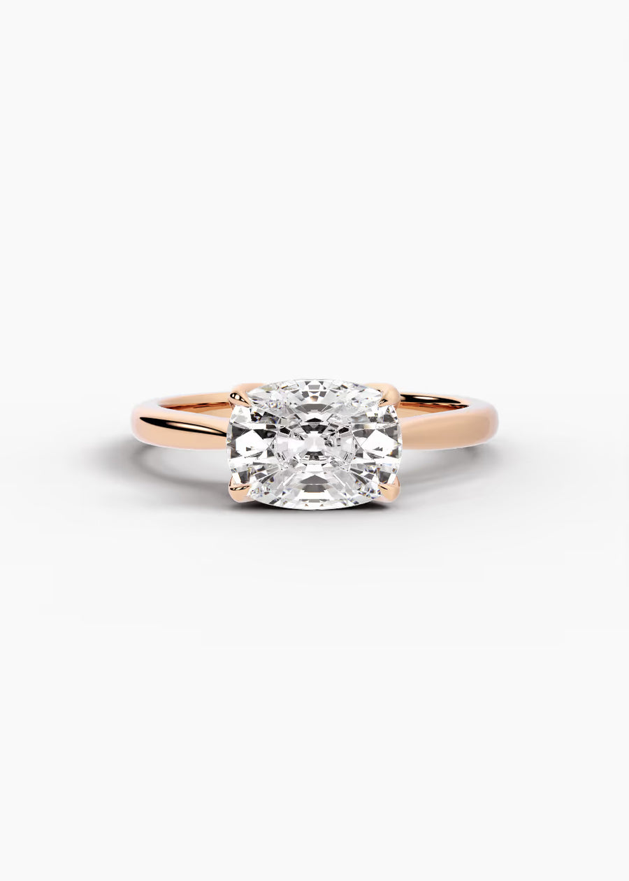 RG: The Willow · Elongated Cushion — rose gold view 1