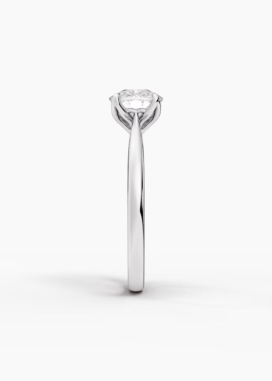WG: The Willow · Elongated Cushion — white gold view 3
