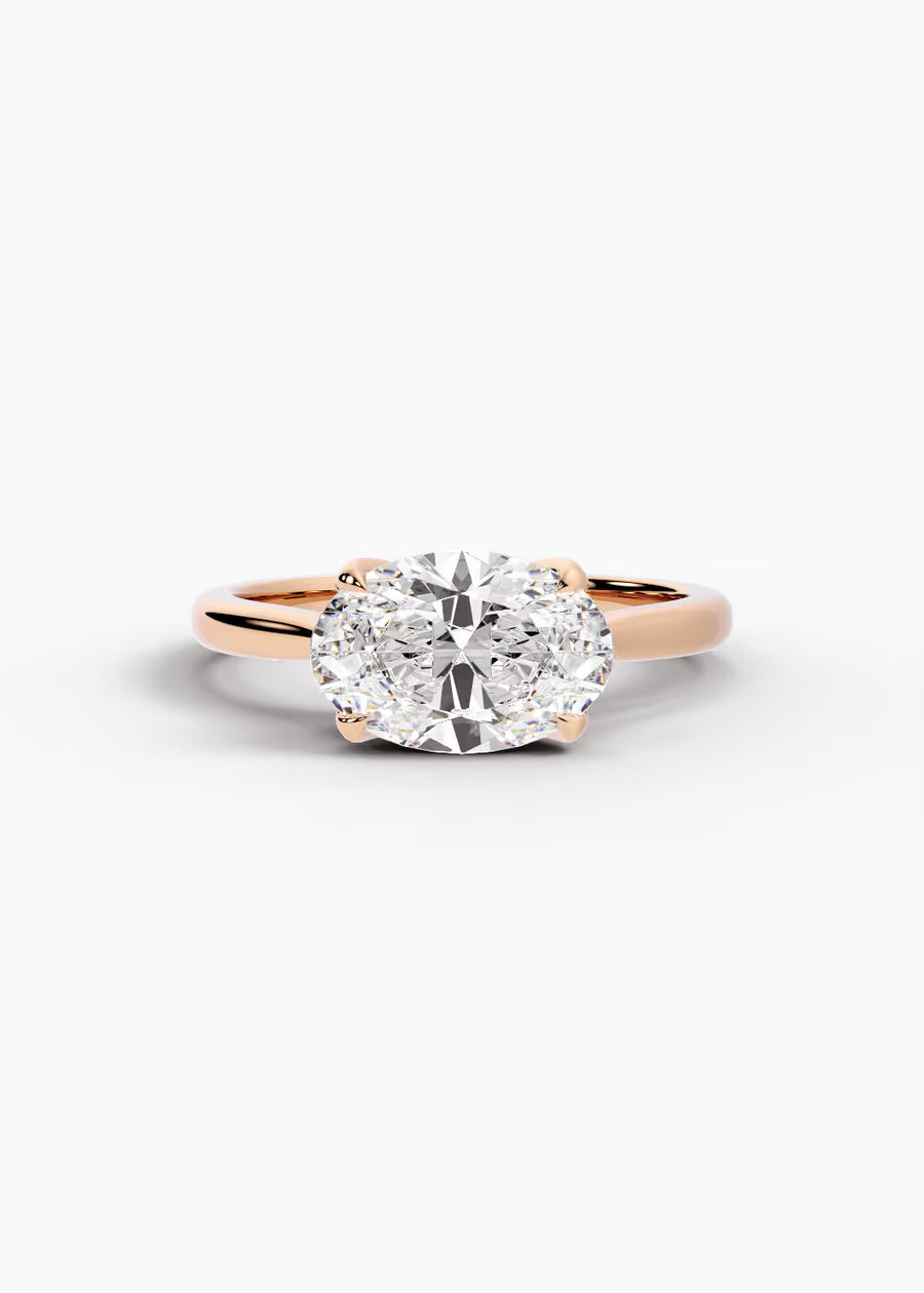RG: The Willow · Oval — rose gold view 1