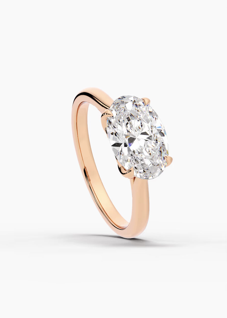 RG: The Willow · Oval — rose gold view 4