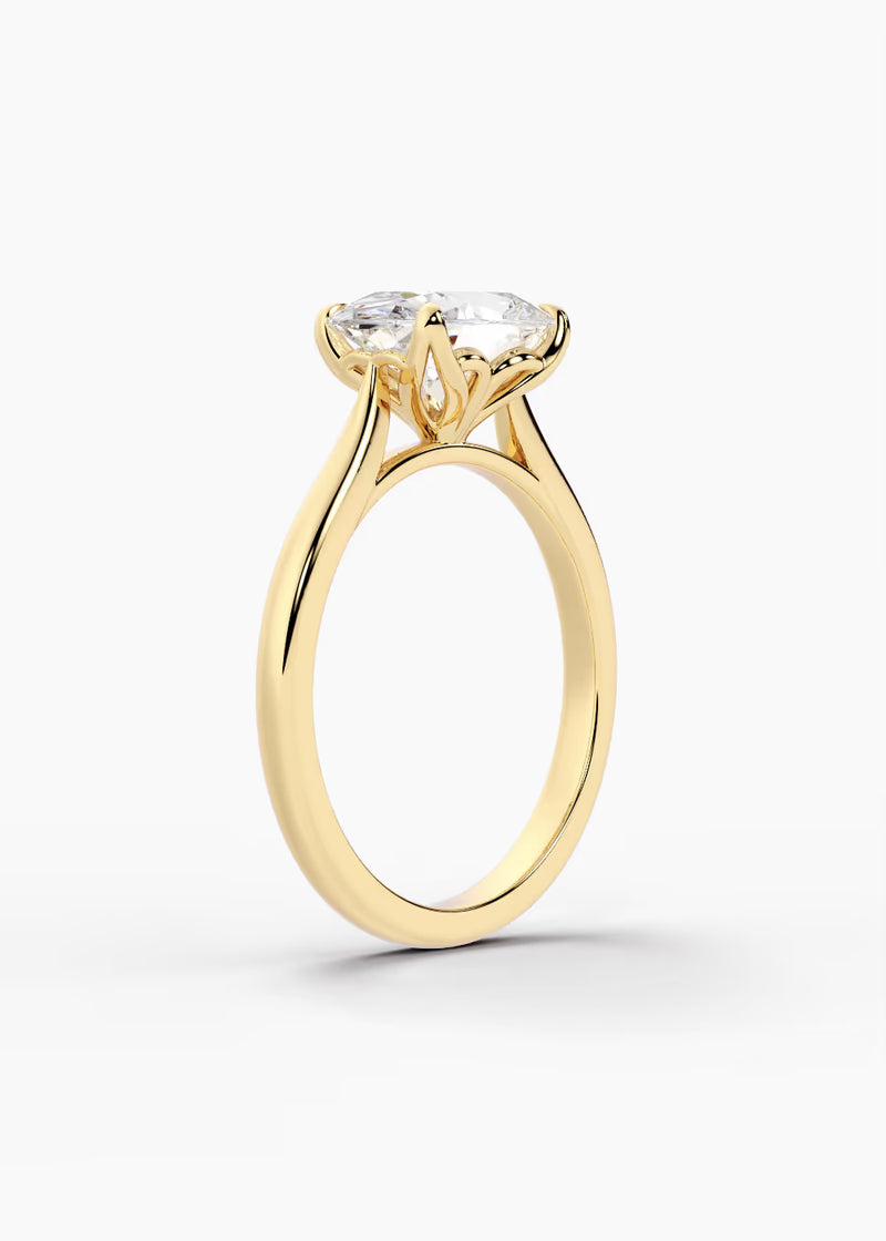 The Willow · Oval — YG detail