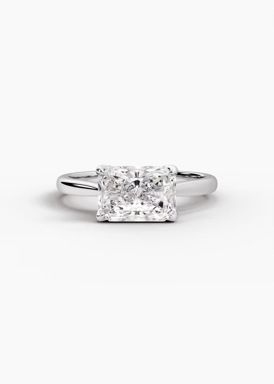 WG: The Willow · Radiant — white gold view 1