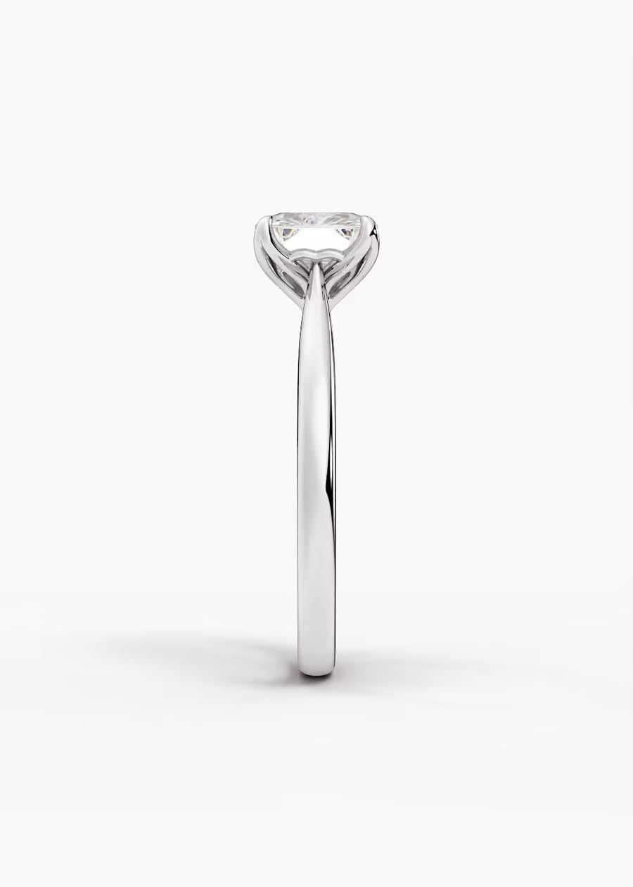 WG: The Willow · Radiant — white gold view 3